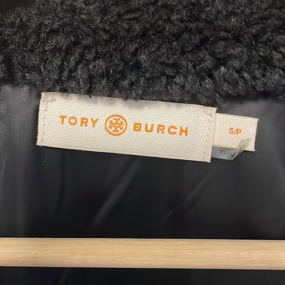 Tory Burch Black Shearling Jacket - Picture 7 of 9